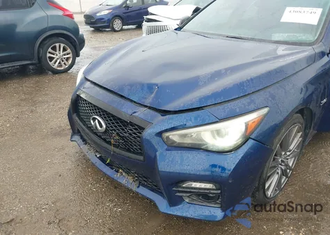 2016 Infiniti Q50 3.0T Red Sport 400 из США, поврежденный, VIN JN1FV7AP0GM421111